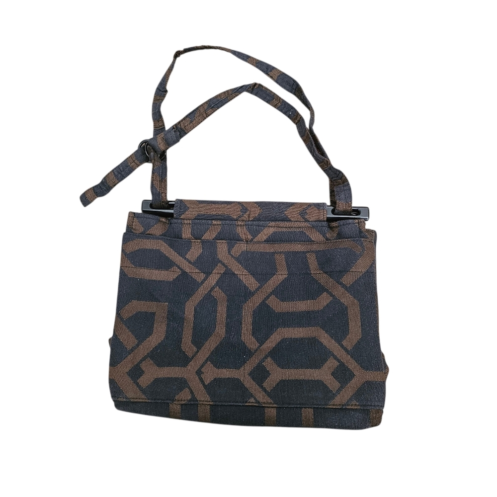 Toby Weston Woodland Hills, California Purse‎ Handbag Brown Black Geometric